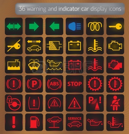 13163052-warning-and-indicator-car-displ