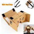 Гестия картон DIY google виртуальной реальности Очки VR мобильного телефона 3D Очки для 5.0 "Экран или с головой монтажа ремень