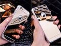 Новая мода люкс розовое золото зеркало мягкий ясности TPU чехол для iPhone 7 Plus 6 6 S 4.7 "для iPhone6 плюс 5.5 "SE 5S 5x8 плюс крышка