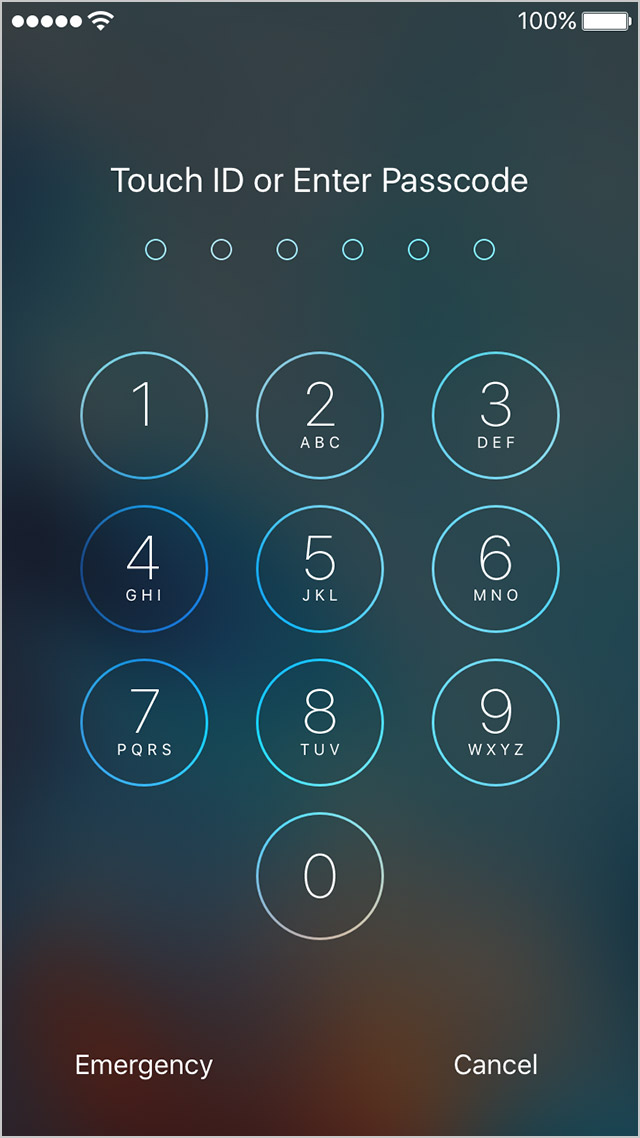 iOS-9-6-digit-Passcode-Lock-screen-iPhon