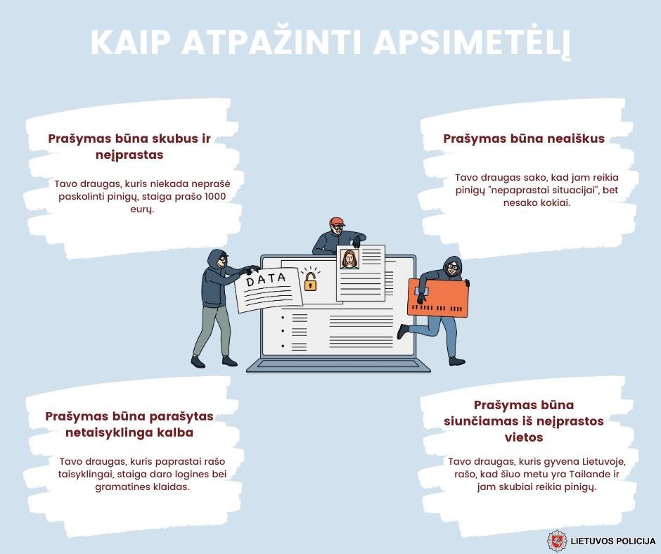 Daugiau informacijos apie "Kaip atpažinti sukčius ir apsimetėlius internete?"